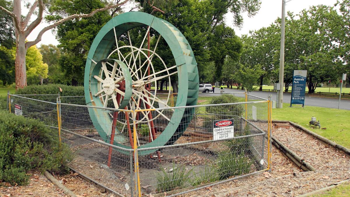 Noreuil Park Water Wheel to be removed. Picture: MARK JESSER