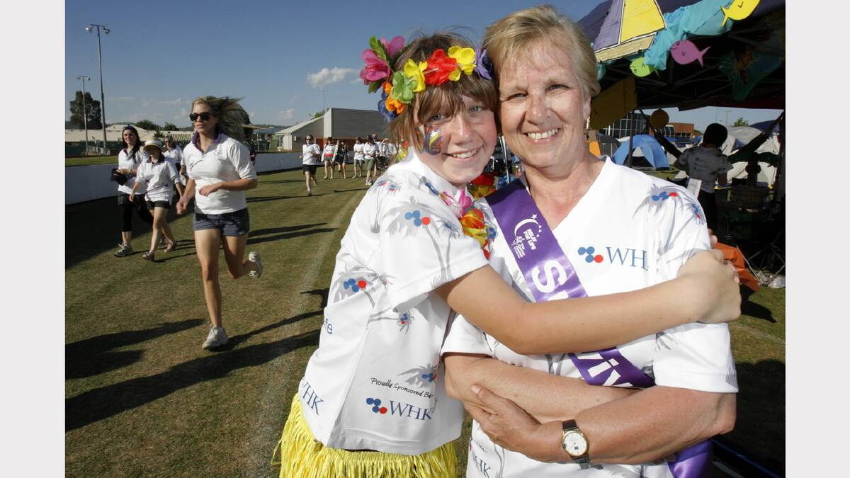 2009 - Jessica Brunow, 12, with her grandmother and cancer survivor June Brunow 