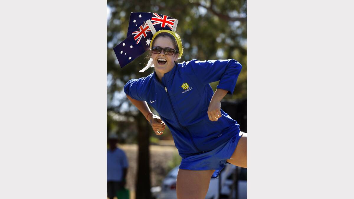 Jana Castillo was enjoying a dance to the live music at the Wodonga Australia Day celebrations. (2009)