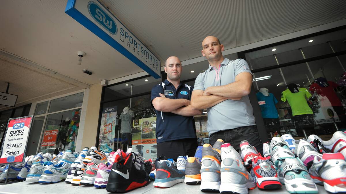 Sportsmans Warehouse store owner Luke Sims and manager Steven Burke are determined to find the man who stole more than $7000 during a break-in at the Dean Street store.