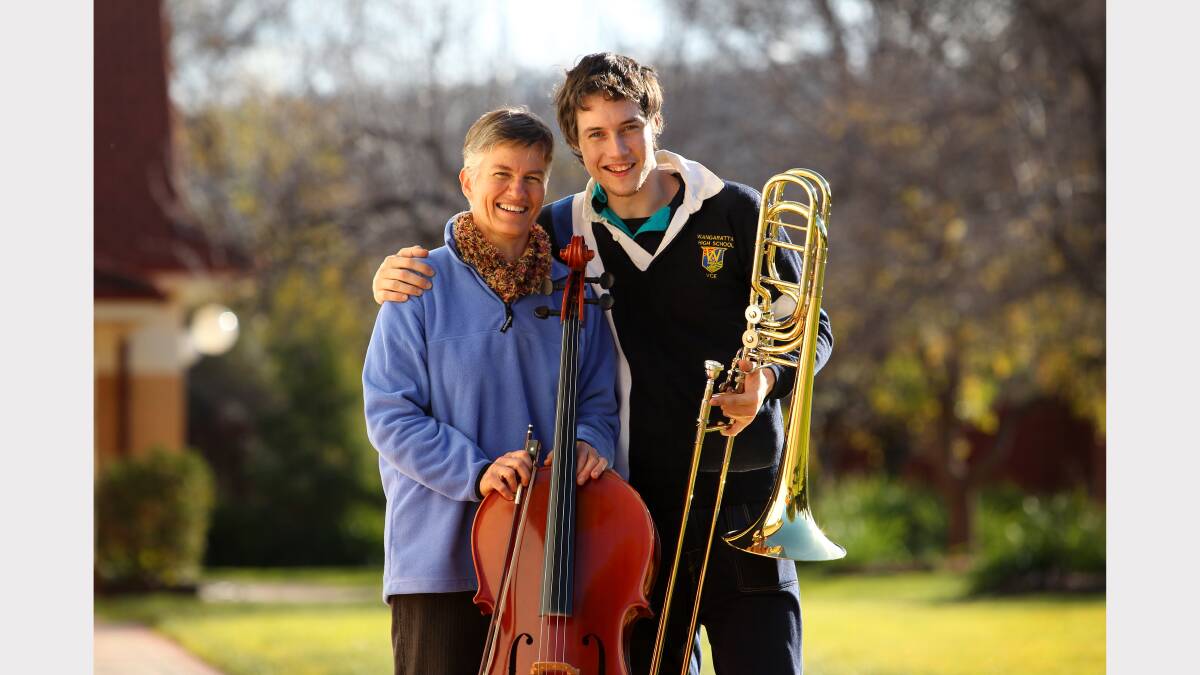 10. Anne Turnbull and her son Steven at the Border Music Camp. Picture: MATTHEW SMITHWICK