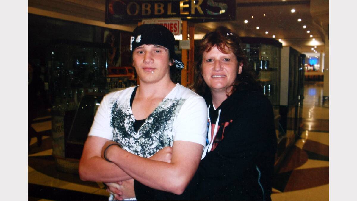  Dylan Aylward and his mother Marcelle Rudd.