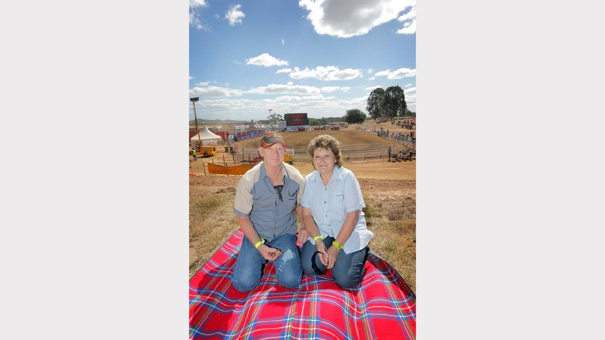 Lavington's Steve Butler and Karen Williams, who last went to a rodeo when she was 7 years old. 