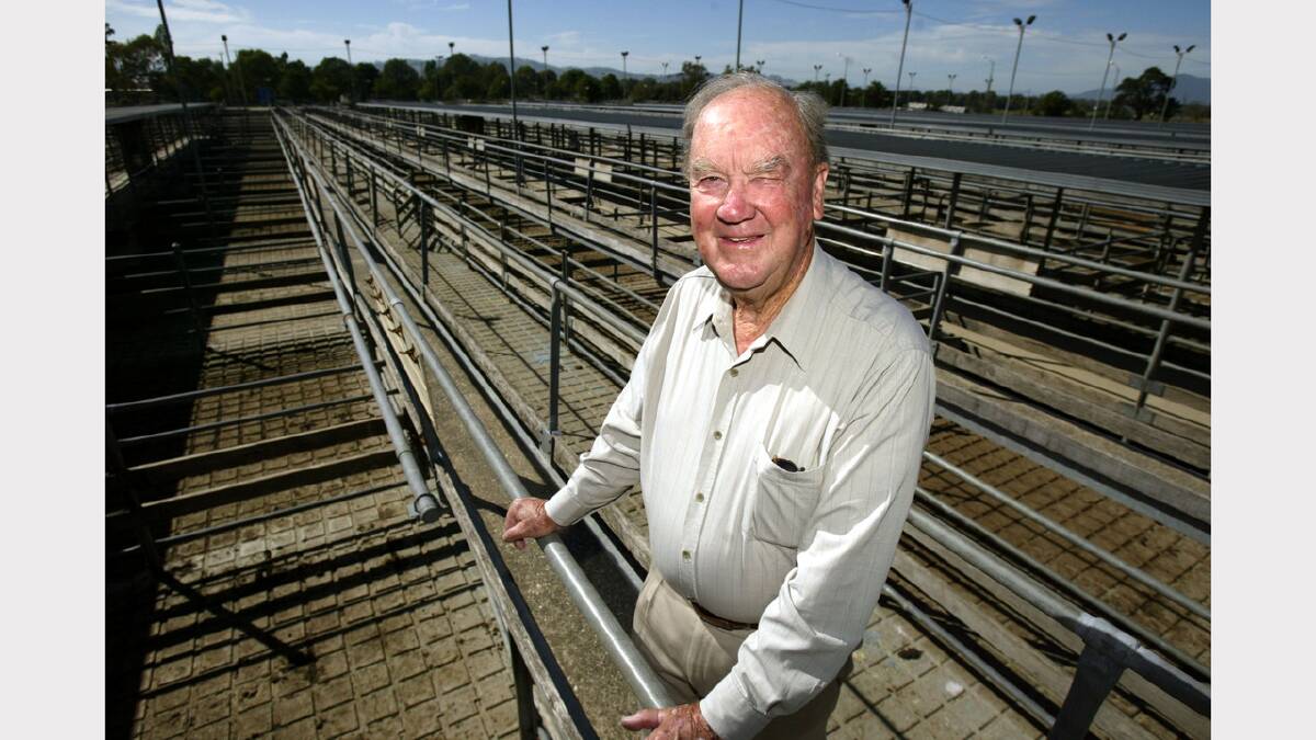 Bill Richardson looks over the pens at the Wodonga Saleyards, which have been under council ownership for 70 years. 