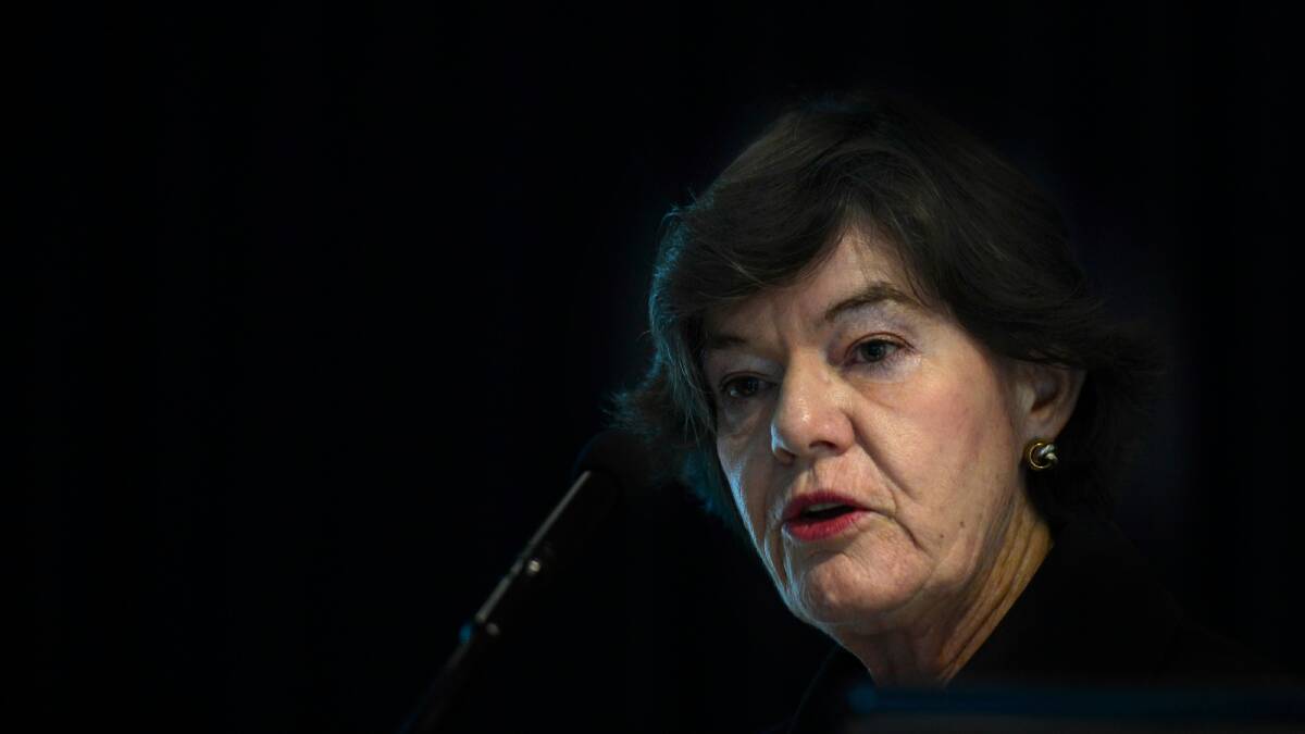 Cathy McGowan addresses the Rural Press Club of Victoria. Picture: FAIRFAX