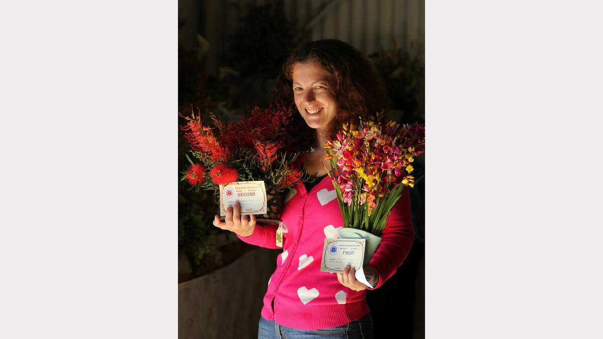  Vanessa Kotzur, of Alma Park, had success in the floral section of the show.