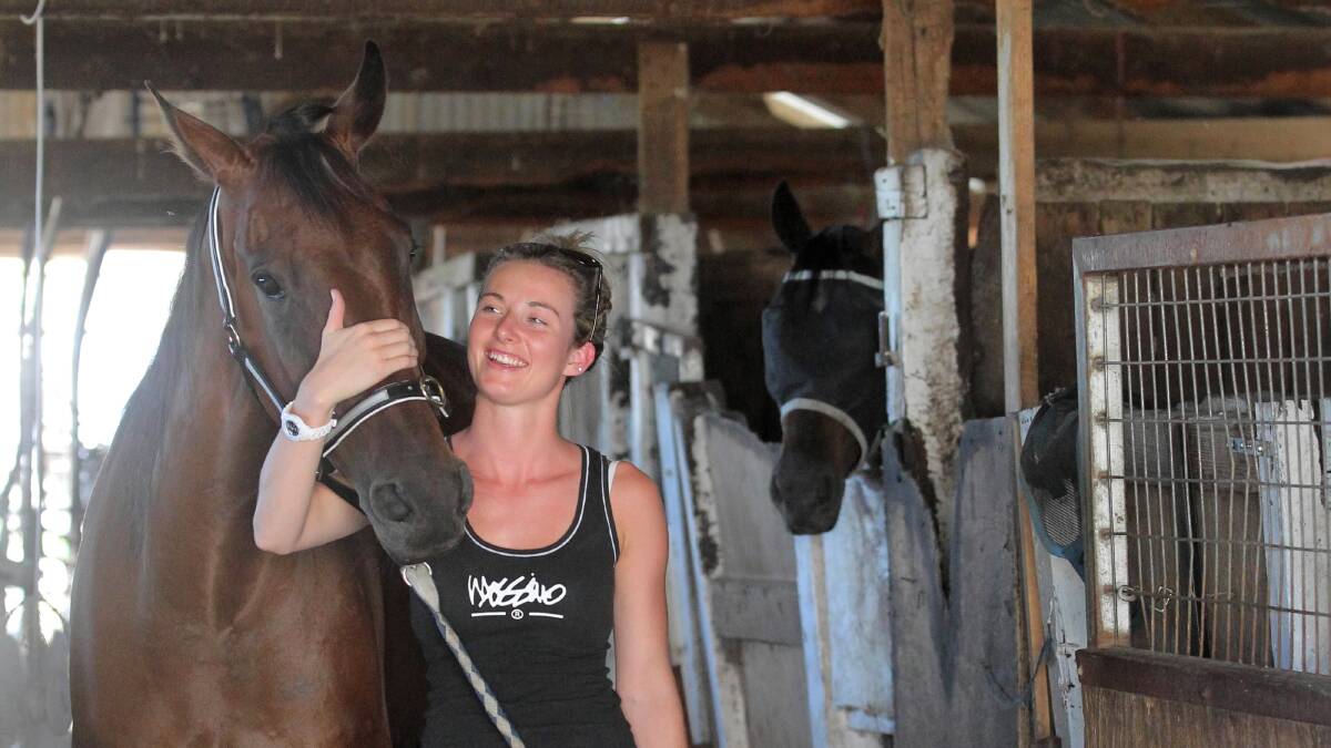  Brooke McPherson with horse Bank of Nova.  Pictures: BEN EYLES