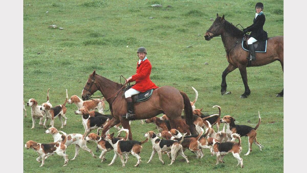 Murray Valley Hunt Club's final hunt for the season. Picture: ALEX MASSEY