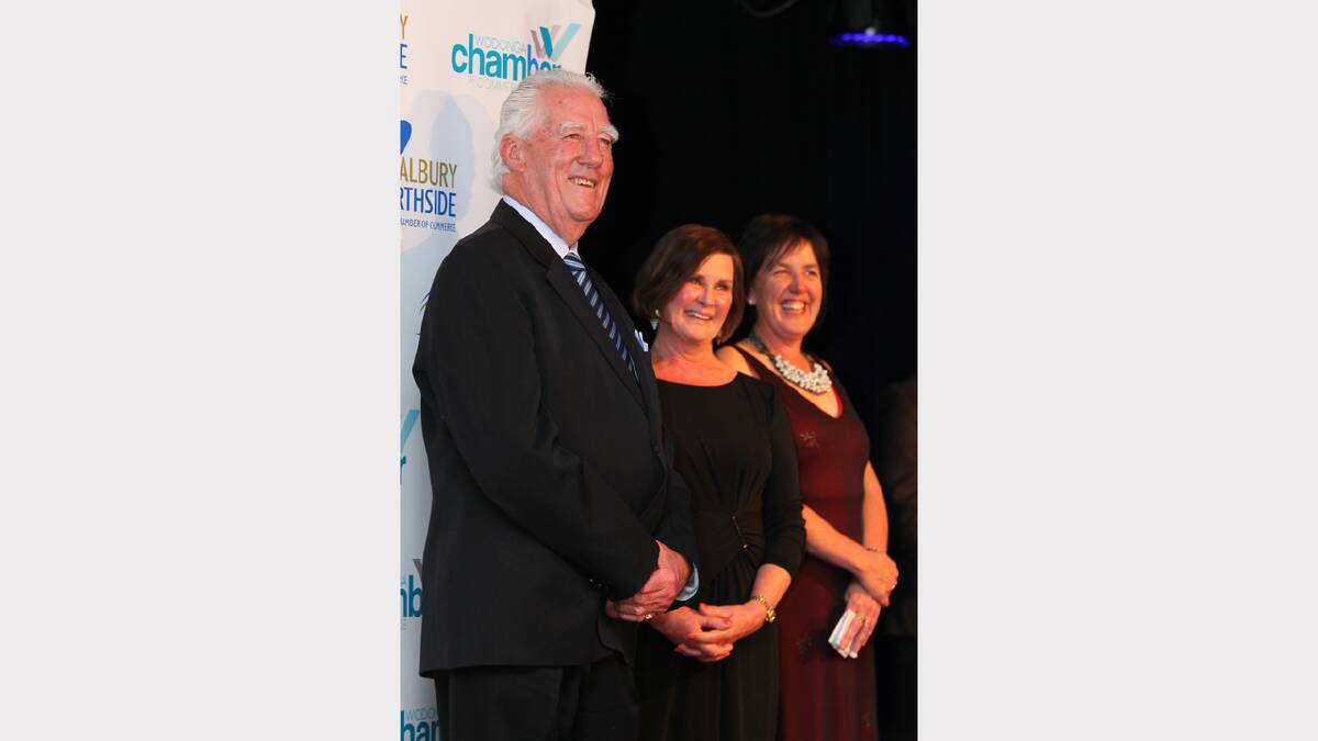 Tony and Monica Conway were inducted into the hall of fame by The Border Mail's editor Di Thomas.