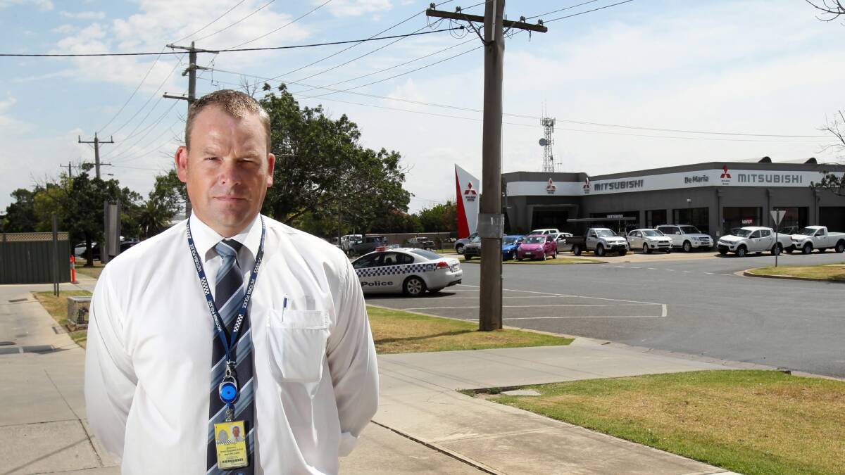 ictoria Police Detective Senior Constable Jason Williams appealing for public assistance to help find the weapon used in recent stabbing. Picture: MARK JESSER