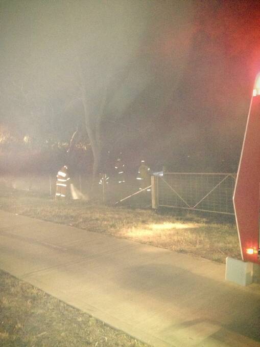 Firefighters extinguished the flames quickly. Picture: NORTH ALBURY FIRE BRIGADE