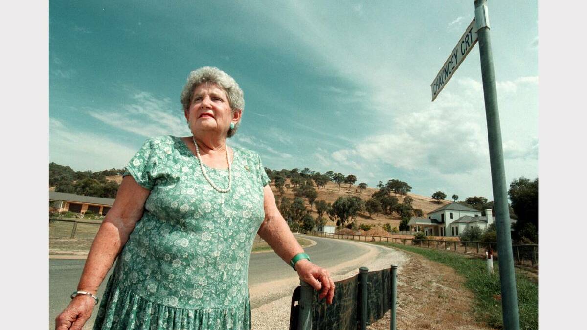 1997 - Betty McLean pictured at the Felltimber Estate in Wodonga.