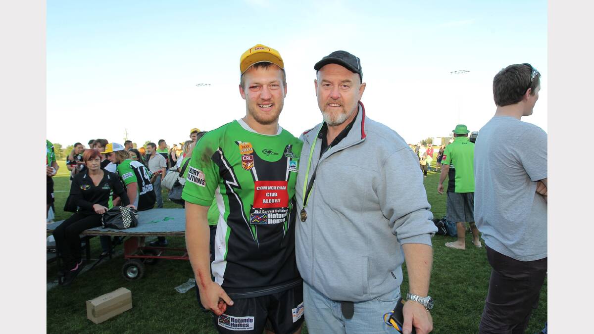 Mitch Davis and his dad, Mick. 