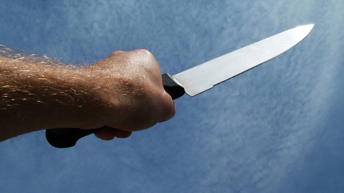 Son 'held 30cm knife to mum's throat'