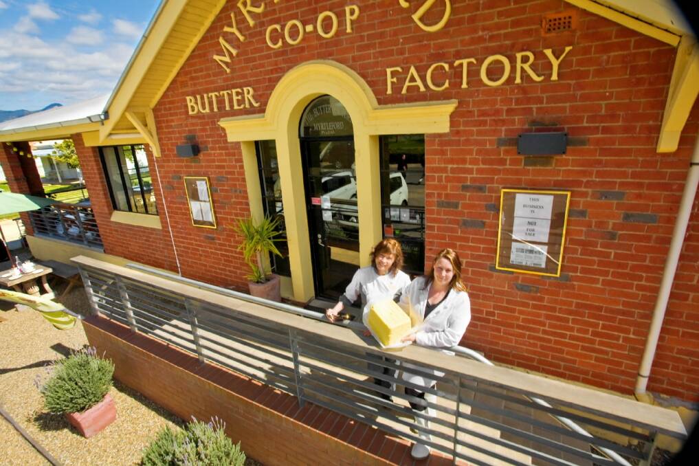 Bronwyn and Naomi Ingleton, owners of Myrtleford's Butter Factory.