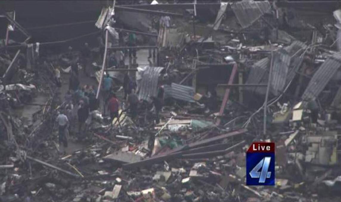 An aerial view of damage in the aftermath of a tornado that touched down in Moore, Oklahoma. Photo: REUTERS