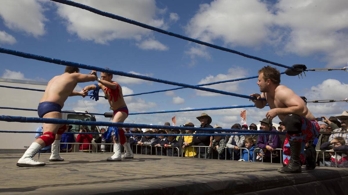 2012: The IWA Pro Wrestlers entertained all ages. Picture: Paul Jeffers