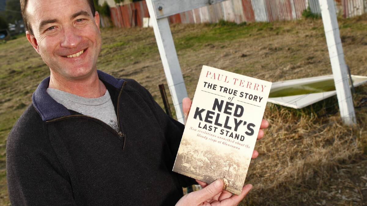 Paul Terry with his new book. Picture: WANGARATTA CHRONICLE 