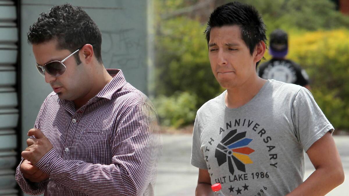 Ahmed Lebdeh, left, and Pedro Leon were yesterday ordered to stand trial in Albury for abduction.
