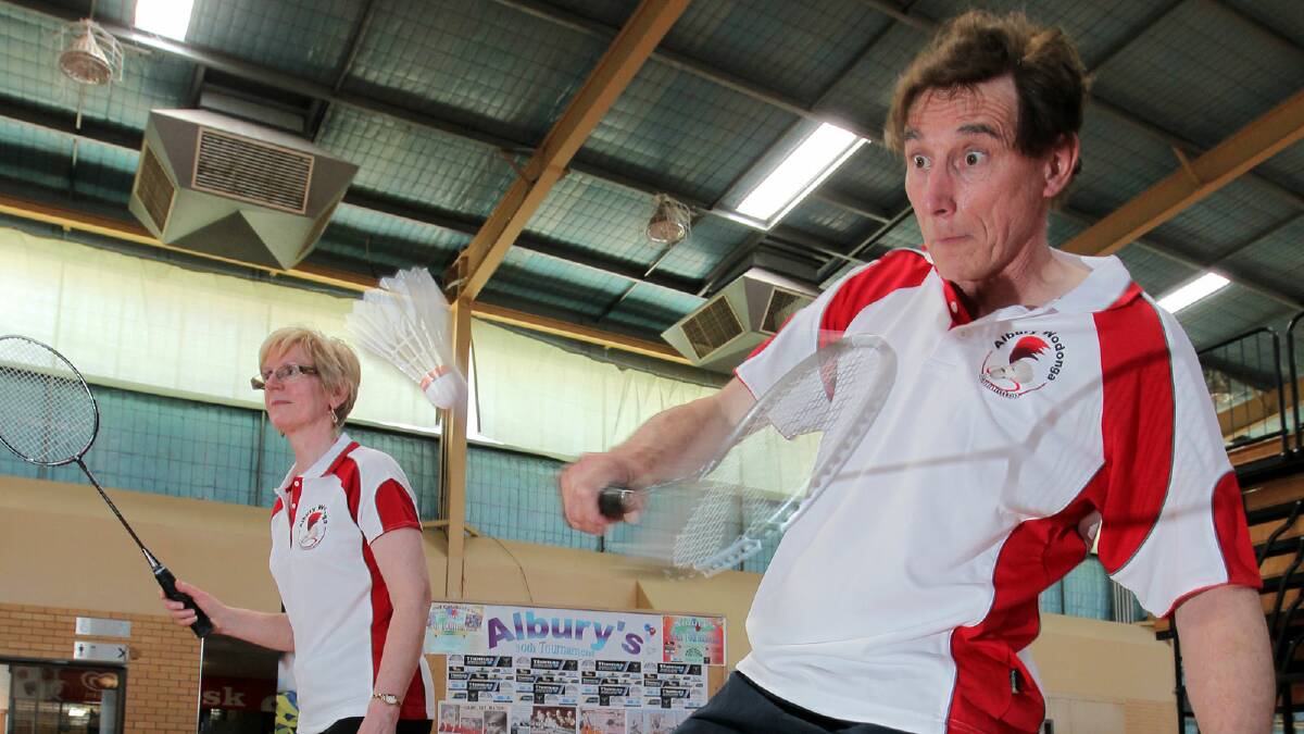 Cora Derks and Martin Derks will play in the annual badminton tournament this weekend. Picture: DAVID THORPE